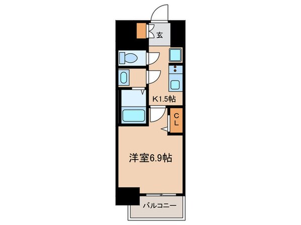 プレサンス丸の内アデル（803）の物件間取画像